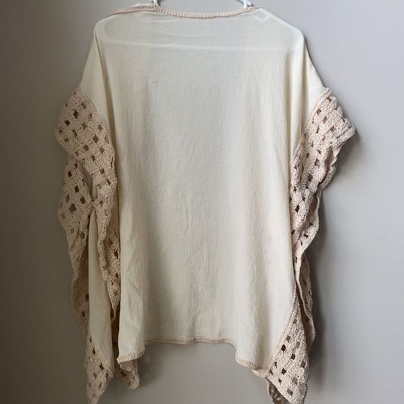 Krazy Kat Cream Lace Trimmed Cover-Up - Picture 6 of 6